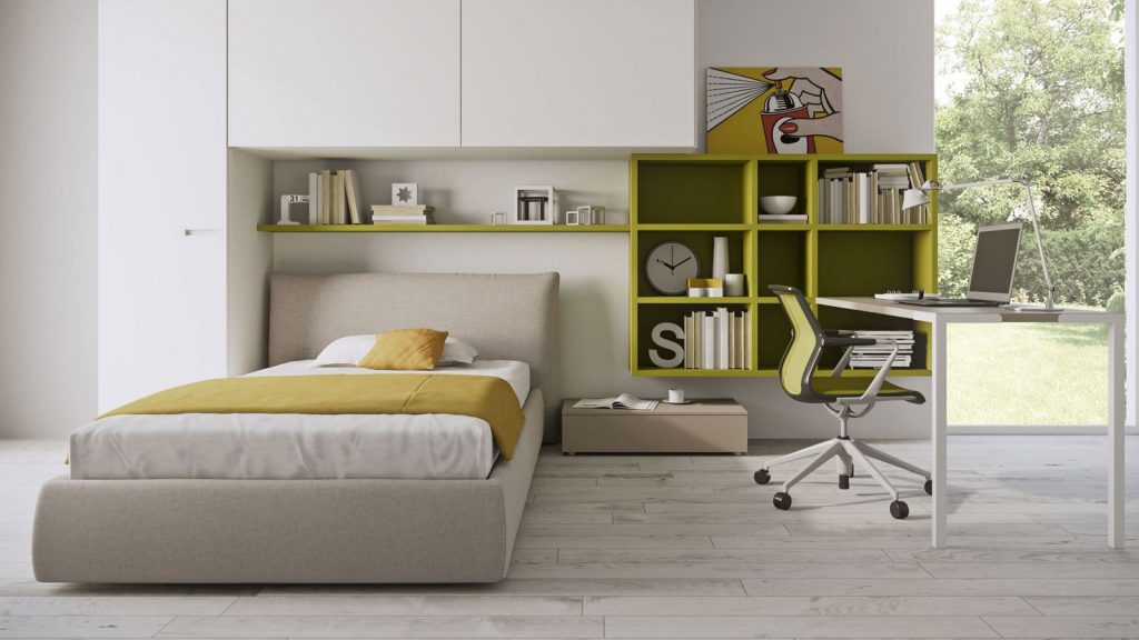 Une chambre ado douce et calme en vert azur - Le Blog déco de MLC